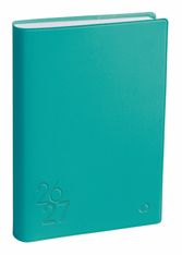 Quo Vadis - Agenda année scolaire - 2026-2027 - Eurotextagenda - Journalier - Multilingue - Touch - Bleu - 12 mois de août à juillet - 12x17 cm - Papier Clairefontaine blanc - Fabrication française