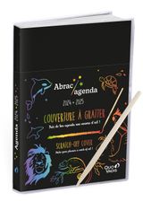 Agenda Abracagenda - 1 jour par page - 12 x 17 cm - papier noir à gratter avec stylet - Quo Vadis