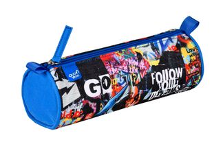 Trousse ronde Graffiti - 1 compartiment - différents modèles disponibles - Quo Vadis