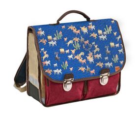 Cartable Louise & Arthur 38 cm - 2 compartiments - cowboy - Quo Vadis