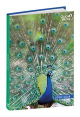 Agenda Mes Potes à Pattes avec planche de coloriage - 1 jour par page - 12 x 17 cm - paon - Quo Vadis