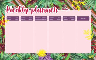 SOUS-MAIN FEUILLETS MINI ML Jungle spirit - Rayure - 16,5x26,5 cm - Quo Vadis