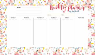 SOUS-MAIN FEUILLETS ML Daisy - Blanc - 25x43 cm - Quo Vadis