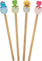 Crayon embout gomme dino - Oberthur