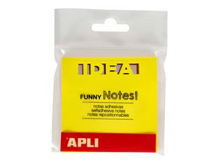 Apli Funny Notes! - Notes adhésives "idea" - 75 x 75 mm - 75 feuilles