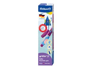 Pelikan Griffix 4 - Stylo plume - fuchsia/bleu/rose