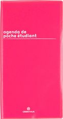 Agenda de poche Boréal Étudiant - 1 semaine par page - 9,5 x 18 cm - rouge - Oberthur