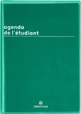 Agenda Boréal - 1 jour par page - 12,5 x 17,5 cm - vert - Oberthur