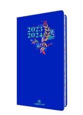 Agenda à élastique Tivoli 16 poche - 1 semaine sur 2 pages - bleu - Oberthur