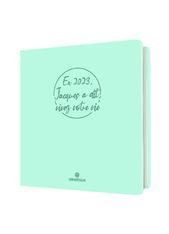 Agenda Camelia - 1 semaine sur 2 pages - 16,5 x 16,5 cm - lagon - Oberthur