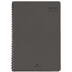Agenda à spirale Grenade 25 - 1 semaine sur 2 pages - gris - Oberthur