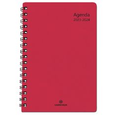 Agenda à spirale Grenade 15 - 1 semaine sur 2 pages - fuchsia - Oberthur