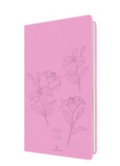 Agenda Summerside 16 poche - 1 semaine sur 2 pages - rose - Oberthur
