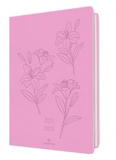 Agenda Summerside 15 - 1 semaine sur 2 pages - rose - Oberthur