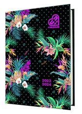 Agenda Miss Freegun - 1 jour par page - 12,5 x 17,5 cm - tropical sombre - Oberthur