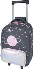 Sac à dos à roulettes Cosmic Girl - 1 compartiment - gris anthracite - Oberthur