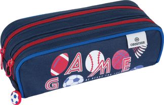 Trousse OB Sport - 2 compartiments - marine et gris anthracite - Oberthur