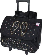 Cartable à roulettes Little Karl Marc John - 41 cm - 2 compartiments - noir - Oberthur