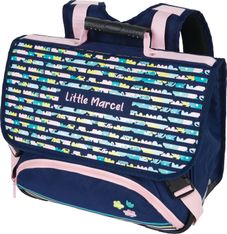Cartable Little Marcel - 38 cm - 2 compartiments - marine - Oberthur