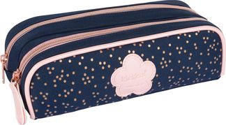 Trousse Kickers Girl - 2 compartiments - marine - Oberthur