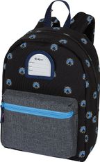 Petit Sac à dos Kickers Boy - 1 compartiment - noir et gris chine - Oberthur