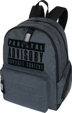 Sac à dos Parental Advisory - 2 compartiments - gris chine - Oberthur