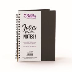 Graine Creative - cahier de notes - 40 feuilles - 13 x 18 cm - papier kraft 