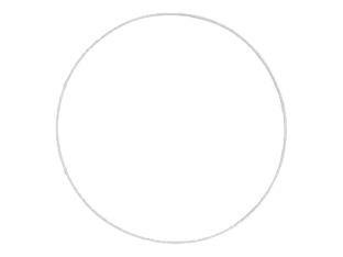 Graine Creative - cercle en rilsan - blanc - Ø 45 cm