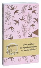 Cahier coutures SINGER SMILE "OISEAUX MAJOLIQUES" 2 motifs assortis