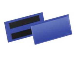 Durable - 50 Pochettes magnétiques - pour 100 x 38 mm - bleu foncé