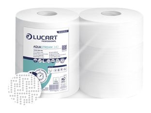 Lucart Professional AquaStream 340 - Papier toilette - 6 rouleaux - 340 m
