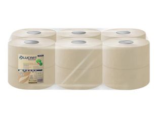 Lucart EcoNatural 180 - papier toilette - 12 rouleaux - 180 m