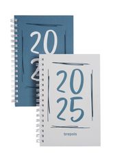 Agenda de poche à spirale Doodle Dash - 1 semaine sur 2 pages - 10 x 15 cm - Brepols