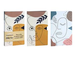 Ink Abstract Faces - Cahier de musique et chant - 13 x 21 cm - 64 pages - différents modèles disponibles