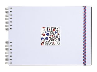 Exacompta French'class - Album photos à spirale 32 x 22 cm - 50 pages - blanc
