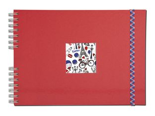 Exacompta French'class - Album photos à spirale 32 x 22 cm - 50 pages - rouge