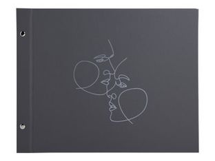 Exacompta Art - Album photos à vis 37 x 29 cm - 40 pages noires - noir