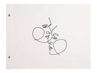 Exacompta Art - Album photos à vis 37 x 29 cm - 40 pages noires - ivoire