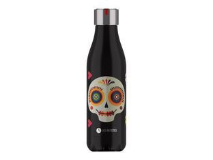 Les Artistes Paris - Gourde Bouteille isotherme 500 ml - Sugar skull - acier inoxydable