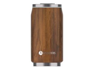 Les Artistes Paris - Canette isotherme - bois - 280 ml - acier inoxydable