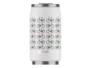 Les Artistes Paris - Canette isotherme - blanc/vélos - 280 ml - acier inoxydable