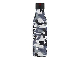 Les Artistes Paris - Gourde Bouteille isotherme 500 ml - camouflage gris - acier inoxydable