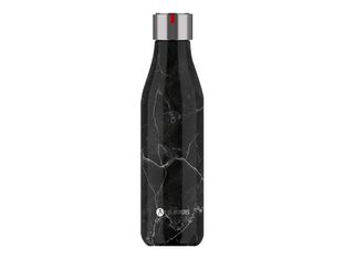 Les Artistes Paris - Gourde Bouteille isotherme 500 ml - marbre noir - acier inoxydable