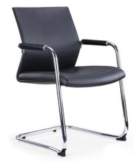 Lot de 2 Chaises LUGE - accoudoirs intégrés - noir