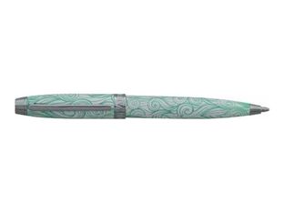 Enzo Varini Mini Taormina Tropea - Stylo à bille - acier blanc motif vert