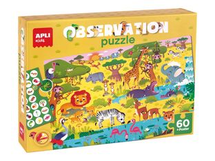 APLI kids - Puzzle junior - 60 pièces - Observation