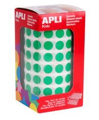 Rollo Gomets redondos 10.5mm Verde