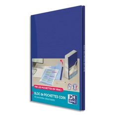 Oxford Live & Go - Bloc de 40 pochettes coins détachables - A4 - 9/100e lisse - incolore