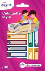 Avery - 30 étiquettes pour stylo - 50 x 10 mm - magie