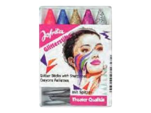Jofrika - boite de 5 crayons de maquillage pailletés